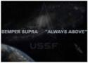 United States Space Force Semper Supra "Always Above" Design on Fabric Surface M
