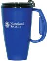 Homeland Security 16 oz Travel Mug with Black Lid