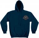NAVY, The Sea Is Ours, blue hooded sweat-shirt FRONT