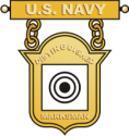 Navy Distinguished Marksman Badge Decal