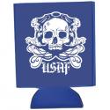 USAF with Skull Collapsible Can Cooler