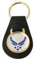 Air Force Wing Logo Leather Key Fob