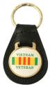 Vietnam Veteran Ribbon Leather Key Fob