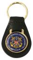 US Coast Guard Reserve Leather Key Fob