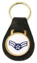 USAF E-3 Airman 1st Class Leather Key Fob