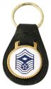 USAF E-8 SMSGT 1st SGT Leather Key Fob