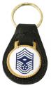 USAF E-9 Chief Sgt Leather Key Fob