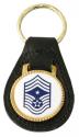 USAF E-9 Command Chief Sgt Leather Key Fob