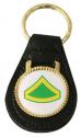 Army E-3 Private 1st Class Leather Key Fob