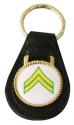 Army E-4 Corporal Leather Key Fob