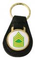 Army E-8 Master Sgt Leather Key Fob