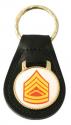 USMC E-7 Gunnery Sgt Leather Key Fob