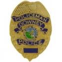 Downey, CA Police Badge Pin