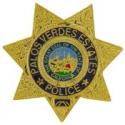 Palos Verdes, CA Police Badge Pin