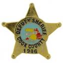 Cook County, CA Police Badge Pin