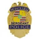 Hawaii Sergeant Police Badge Pin