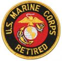 US Marine Corps Retired with Eagle Globe and Anchor Patch 