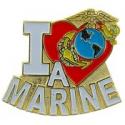 I Heart A Marine Pin