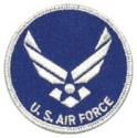 US Air Force with Wing Logo Round Patch