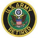 US Army Retired Crest Patch US Army Retired Crest Patch