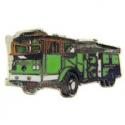 Fire Fighter Green Truck Pin Fire Fighter Green Truck Pin