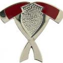 Fire Fighters Axes Crossed Pin Fire Fighters Axes Crossed Pin