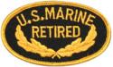 US Marine Retired Oval Patch 