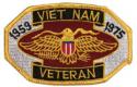 Vietnam Veteran 1959 to 1975 Patch