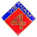 4th Marine Division Vietnam Pin
