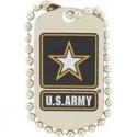 Army Logo Dog Tag Lapel Pin