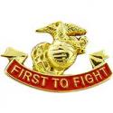 USMC First to Fight Pin
