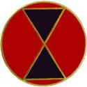 Seventh Infantry Division Pin
