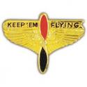 Keep'em Flying Wings Pin