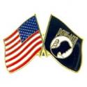 POW MIA Flag and US Flag Pin