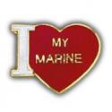 I Heart My Marine Pin