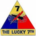 7th Armored Division Pin
