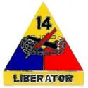 14th Armored Division Pin