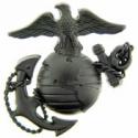 USMC Cap Badge Black