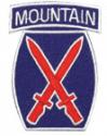 Army 10th Mountain Division Patch 