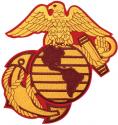 US Marine Eagle Globe and Anchor Die Cut Patch 