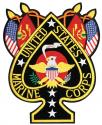 USMC Black Ace of Spades Patch 