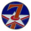 Army Air Corps WWII 7th Air Force PACIFIC Pin