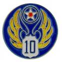 Army Air Corps WWII 10th Air Force CIB Pin