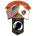 Massachusetts POW MIA Flag Pin