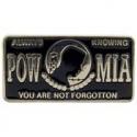 POW MIA License Plate Pin