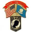 Louisiana POW MIA Flag Pin