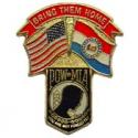 Missouri POW MIA Flag Pin