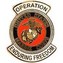 Operations Enduring Freedom USMC Pin
