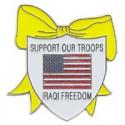 Operation Iraqi Freedom Ribbon Support our Troops Pin 