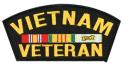 Vietnam Veteran with Ribbon Cap Patch Emblem